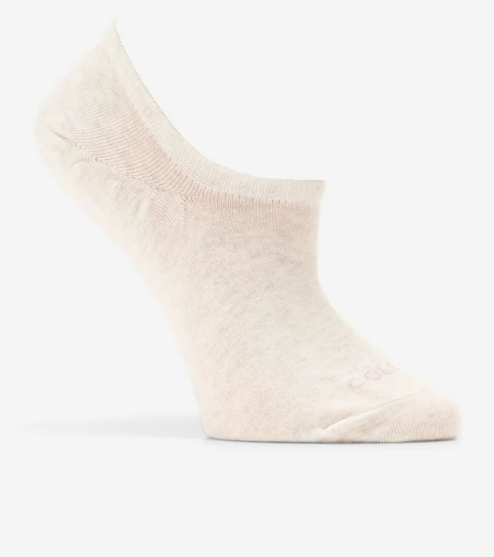 Cole Haan Socks*3 Pack Stripe Sneaker Liner Socks OatmealHeatherAssorted