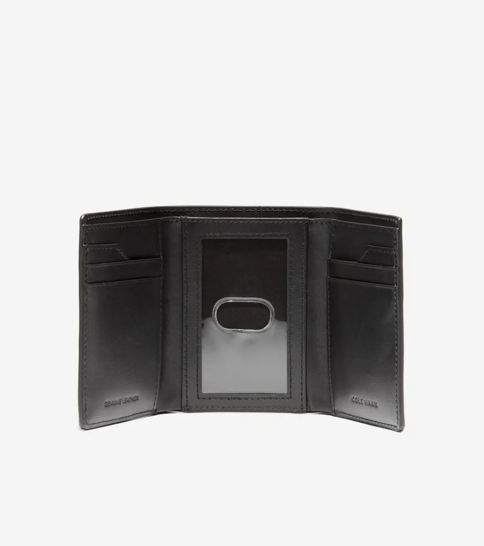 Cole Haan Wallets*Boxshine Trifold Wallet Black
