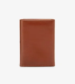 Cole Haan Wallets*Boxshine Trifold Wallet Cognac