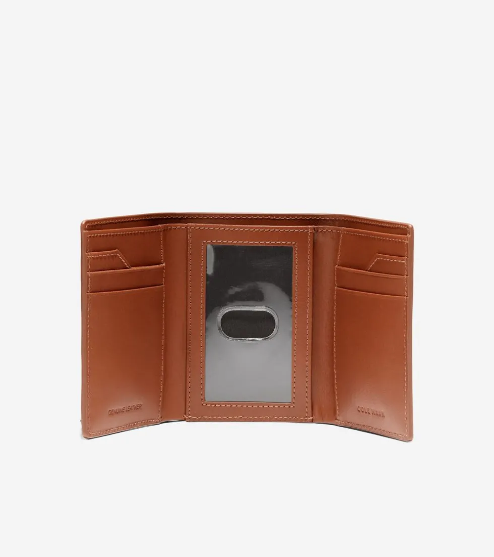 Cole Haan Wallets*Boxshine Trifold Wallet Cognac