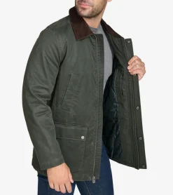 Cole Haan Rain Jackets|Outerwear*Coated Cotton Rain Jacket ArmyGreen