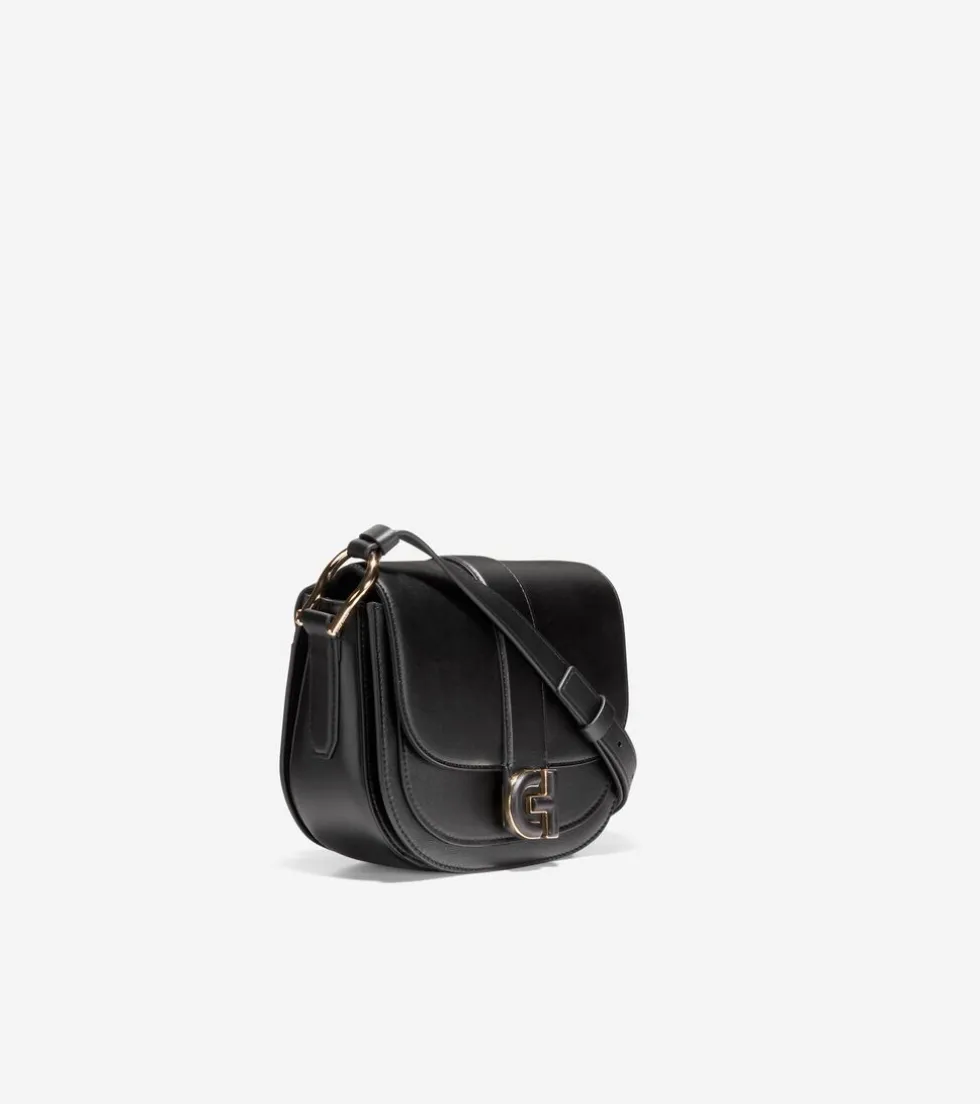 Cole Haan Crossbody Bags*Essential Mini Saddle Bag Black