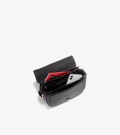 Cole Haan Crossbody Bags*Essential Mini Saddle Bag Black