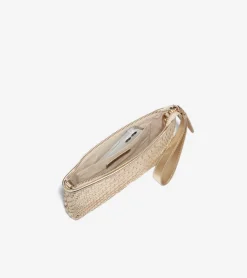 Cole Haan Wallets & Wristlets*Essential Pouch GenevieveWeaveGold