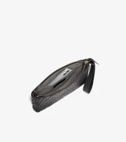 Cole Haan Wallets & Wristlets*Essential Pouch GenevieveWeaveBlack