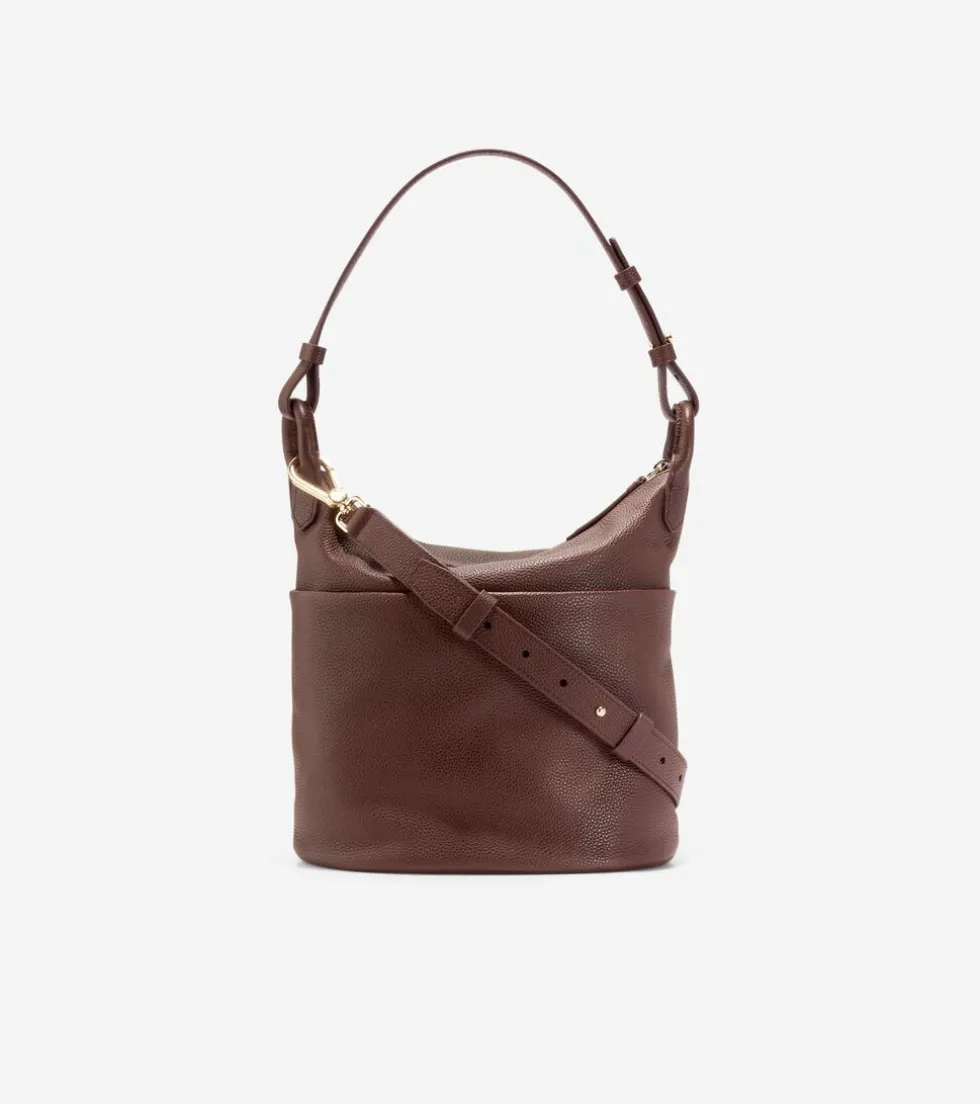 Cole Haan Shoulder Bags*Essential Soft Bucket Bag DeepMahogany