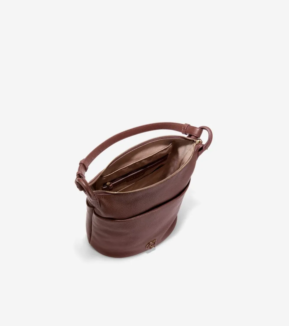 Cole Haan Shoulder Bags*Essential Soft Bucket Bag DeepMahogany