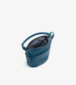 Cole Haan Shoulder Bags*Essential Soft Bucket Bag BlueWingTeal