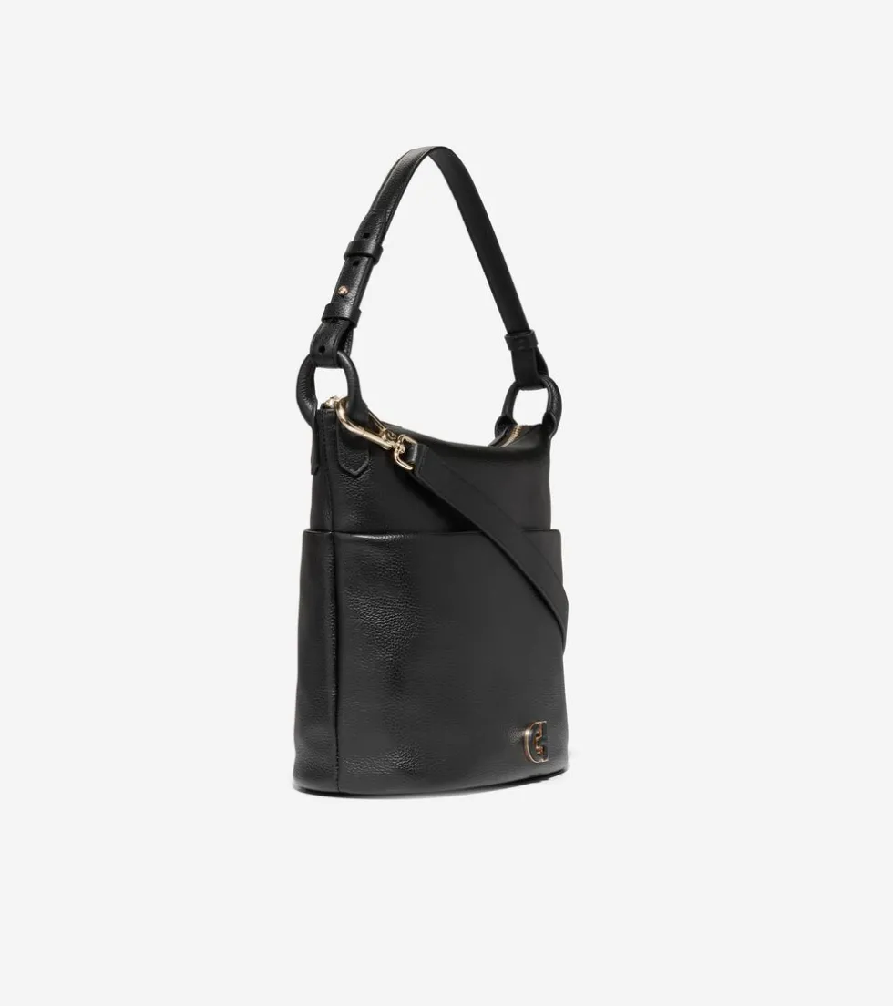 Cole Haan Shoulder Bags*Essential Soft Bucket Bag Black