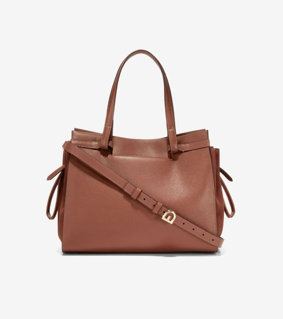 Cole Haan Shoulder Bags*Grand Ambition Side-Cinch Satchel DarkSequoia