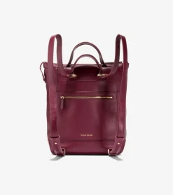 Cole Haan Backpacks*Grand Ambition Small Convertible Luxe Backpack BlackCherry