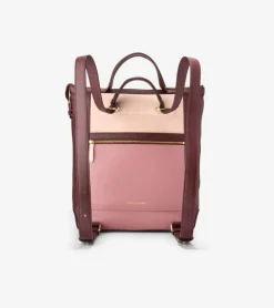 Cole Haan Backpacks*Grand Ambition Small Convertible Luxe Backpack PorcelainPink-Bloodstone
