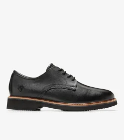 Cole Haan Dress Shoes|Oxfords*Men's American Classics Montrose Plain Toe Oxfords Black-DarkChocolate