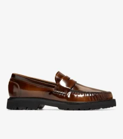 Cole Haan Extended Sizes & Widths|Loafers & Drivers*Men's American Classics Penny Loafers DarkChocolateBrush-Off-Black