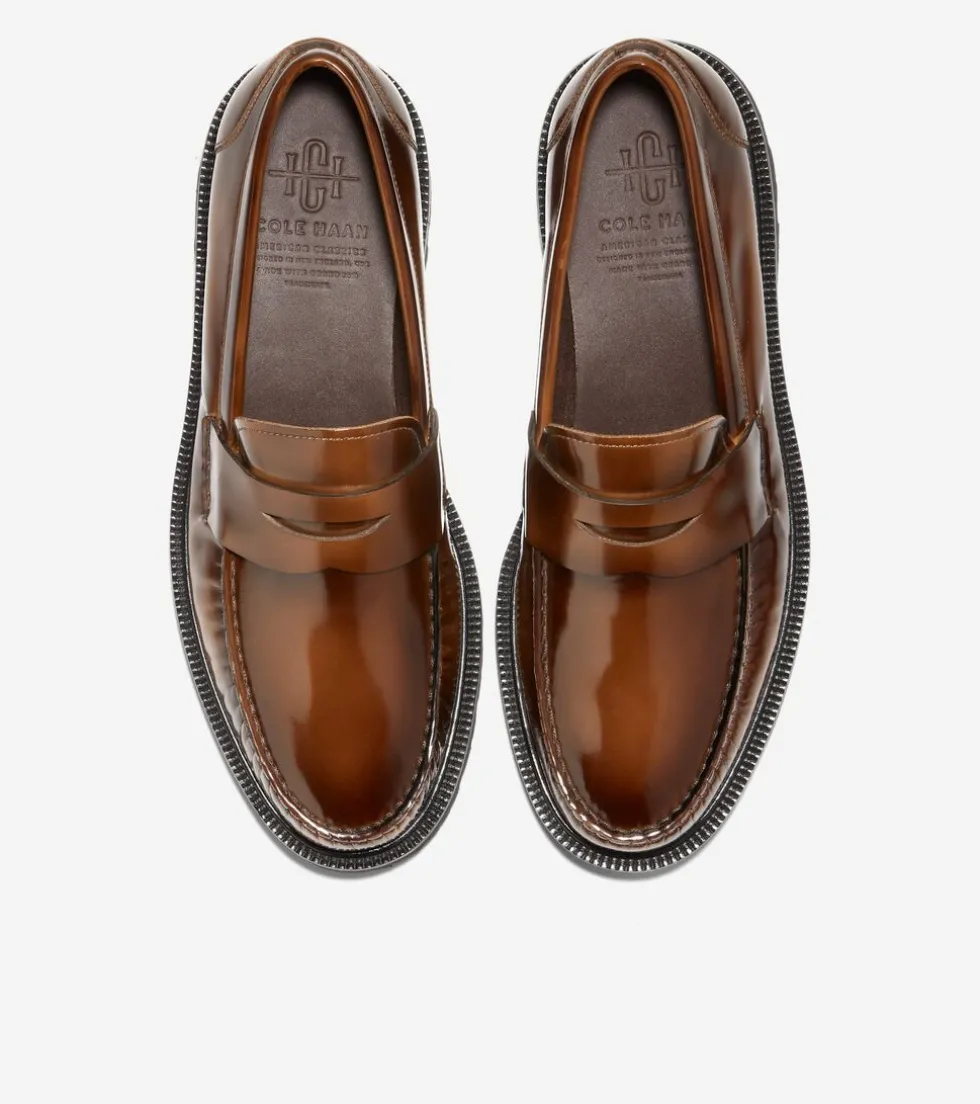 Cole Haan Extended Sizes & Widths|Loafers & Drivers*Men's American Classics Penny Loafers DarkChocolateBrush-Off-Black
