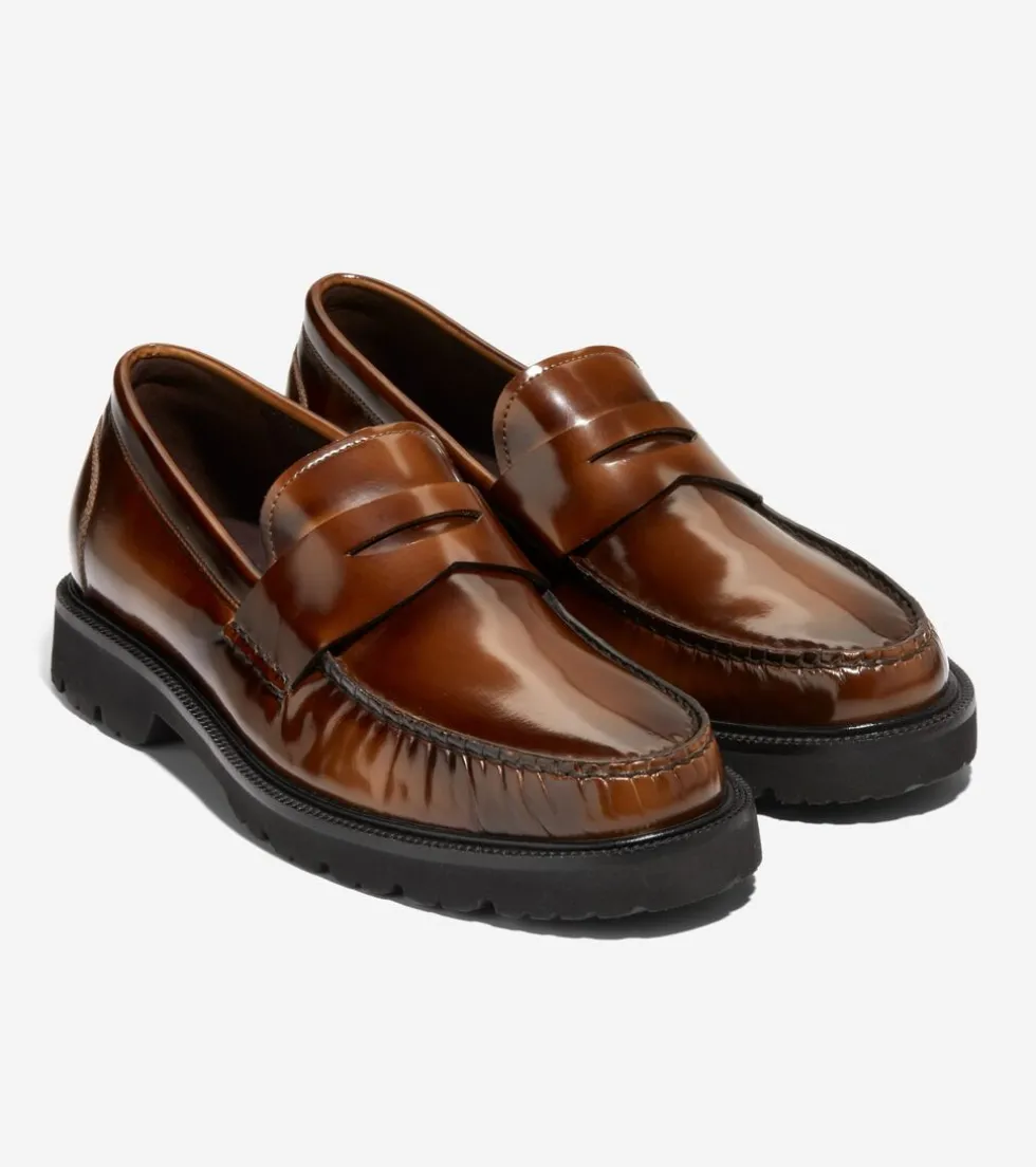 Cole Haan Extended Sizes & Widths|Loafers & Drivers*Men's American Classics Penny Loafers DarkChocolateBrush-Off-Black