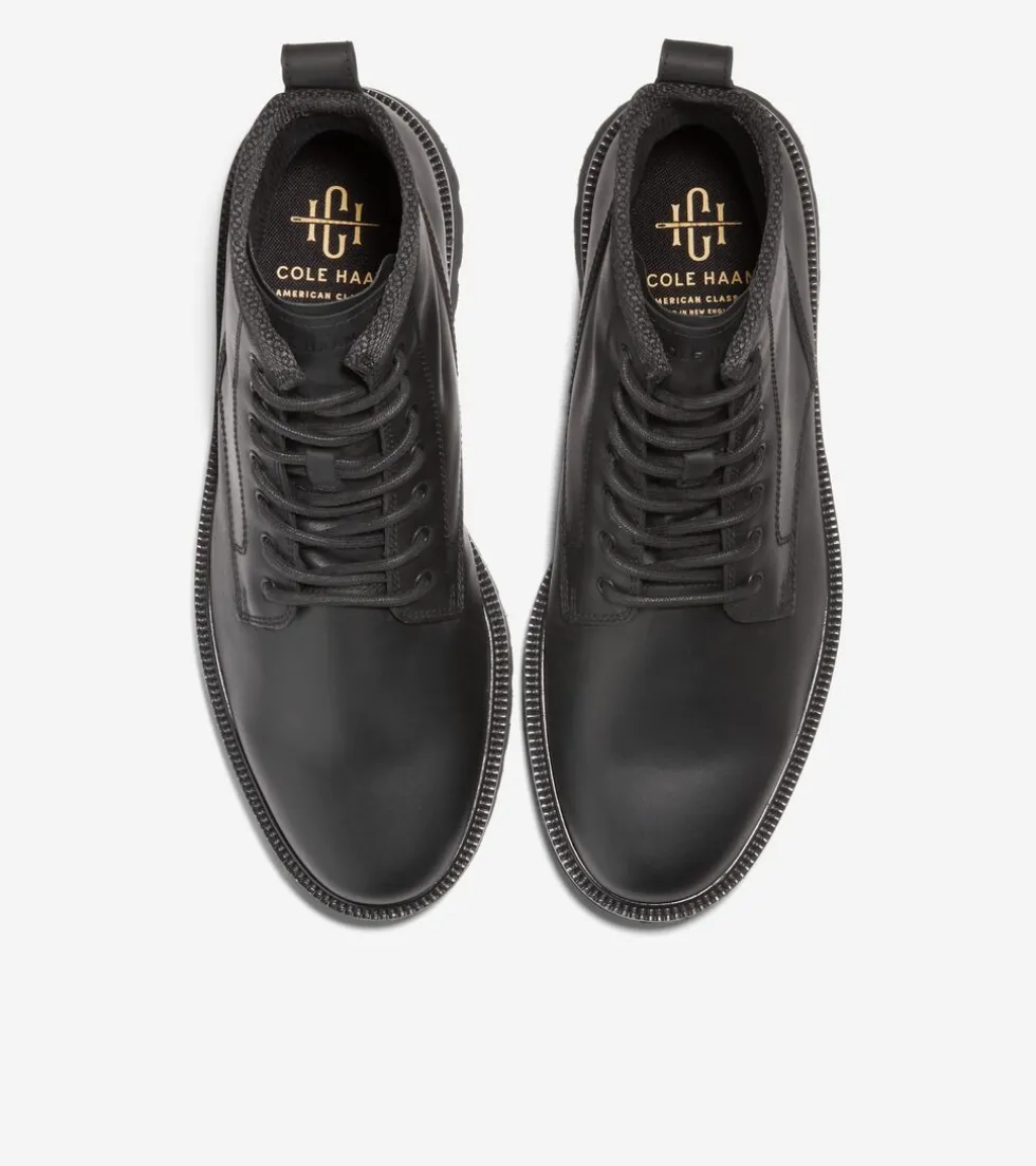 Cole Haan Extended Sizes & Widths|Boots*Men's American Classics Waterproof Plain Toe Boots Black