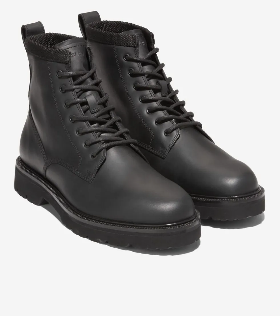 Cole Haan Extended Sizes & Widths|Boots*Men's American Classics Waterproof Plain Toe Boots Black