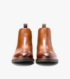Cole Haan Dress Shoes|Boots*Men's Berkshire Lug Water-Resistant Chelsea Boots BritishTan-DarkChocolate