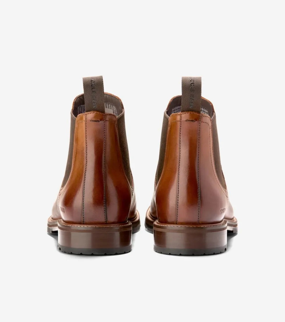Cole Haan Dress Shoes|Boots*Men's Berkshire Lug Water-Resistant Chelsea Boots BritishTan-DarkChocolate