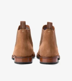 Cole Haan Dress Shoes|Boots*Men's Berkshire Lug Water-Resistant Chelsea Boots BritishTanSuede-Natural