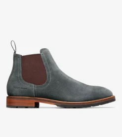 Cole Haan Dress Shoes|Boots*Men's Berkshire Lug Water-Resistant Chelsea Boots TurbulenceSuede-Natural