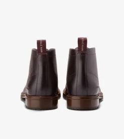 Cole Haan Dress Shoes|Boots*Men's Berkshire Lug Water-Resistant Chukka Boots Bloodstone-DarkNatural