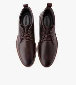 Cole Haan Dress Shoes|Boots*Men's Berkshire Lug Water-Resistant Chukka Boots Bloodstone-DarkNatural