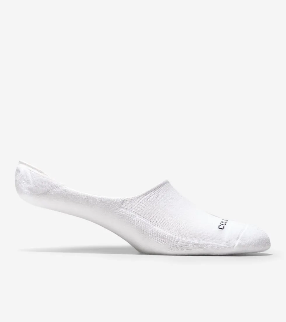 Cole Haan Socks*Men's Casual Cushion Sock Liner – 2 Pack White-GreyHeather