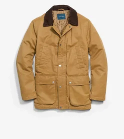 Cole Haan Rain Jackets|Outerwear*Men's Coated Rain Jacket Khaki