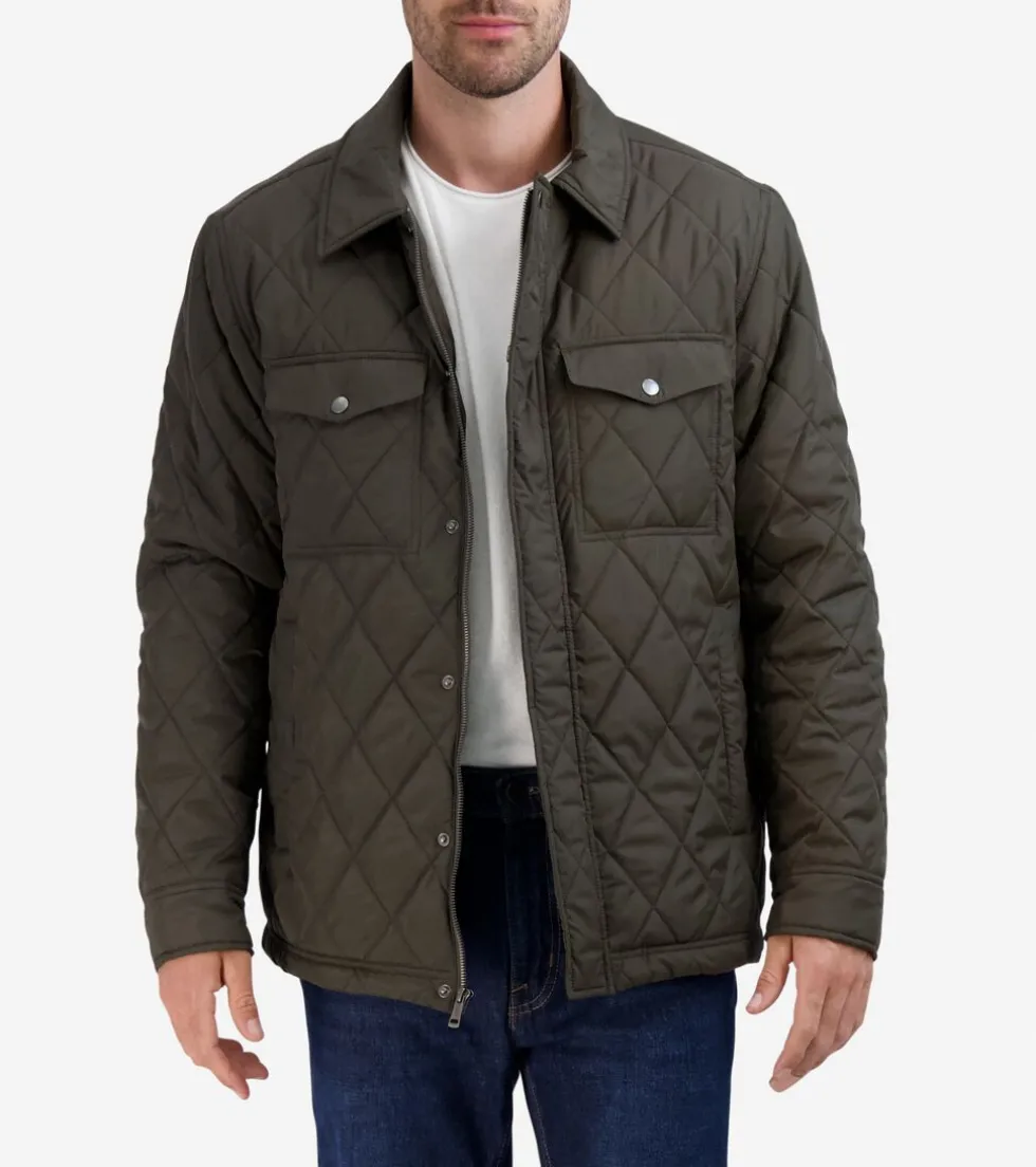 Cole Haan Quilted Jackets|Outerwear*Men's Diamond Quilted Jacket Olive
