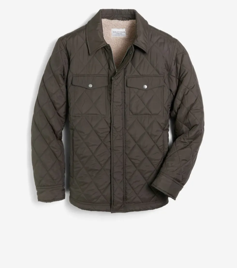 Cole Haan Quilted Jackets|Outerwear*Men's Diamond Quilted Jacket Olive