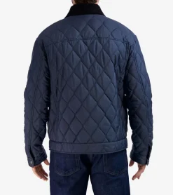 Cole Haan Quilted Jackets|Outerwear*Men's Diamond-Quilted Short Jacket Navy