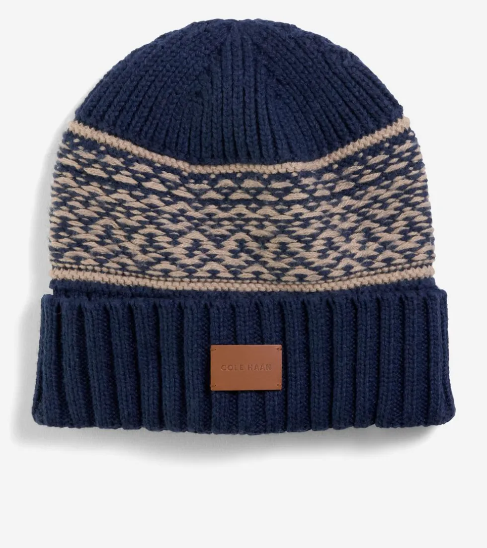 Cole Haan Hats, Gloves, & Scarves|Hats, Gloves, & Scarves*Men's Fair Isle Beanie NavyBlazer