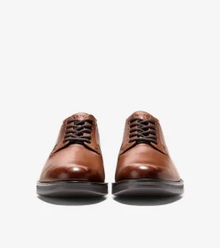 Cole Haan Dress Shoes|Oxfords*Men's Grand Ambition Postman Oxfords BritishTan-DarkChocolate