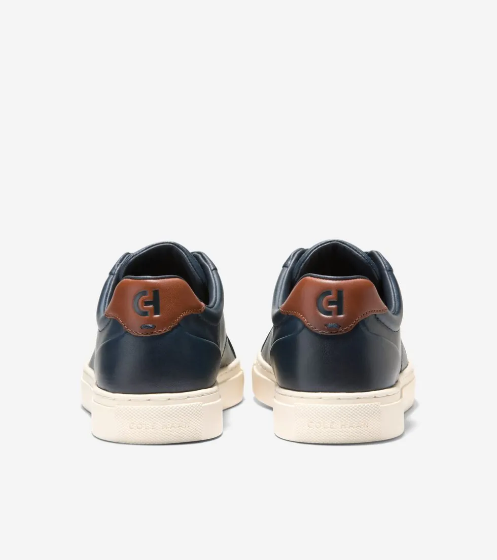 Cole Haan Sneakers*Men's Grand Kittery Court Sneakers Blueberry-BritishTan-Ivory