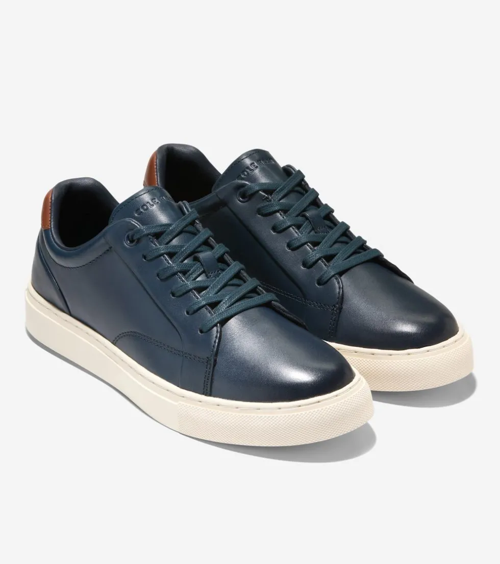 Cole Haan Sneakers*Men's Grand Kittery Court Sneakers Blueberry-BritishTan-Ivory