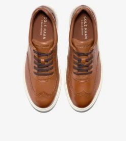 Cole Haan Sneakers*Men's Grand Kittery Wingtip Sneakers BritishTan-Ivory