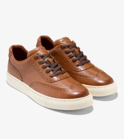 Cole Haan Sneakers*Men's Grand Kittery Wingtip Sneakers BritishTan-Ivory
