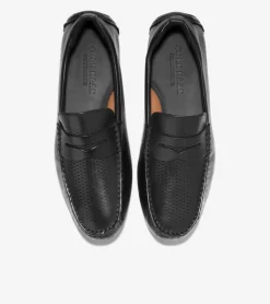 Cole Haan Extended Sizes & Widths|Dress Shoes*Men's Grand Laser Penny Driver Black