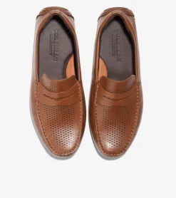Cole Haan Extended Sizes & Widths|Dress Shoes*Men's Grand Laser Penny Driver BritishTan-Java