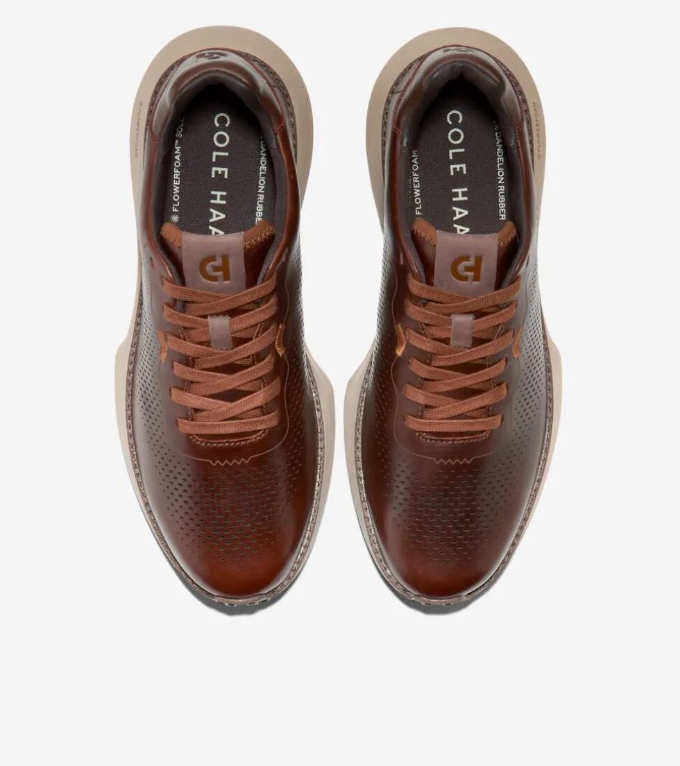 Cole Haan Sneakers*Men's GrandPrø Ashland Laser Perforated Sneakers Cappuccino-Acorn-SilverLining