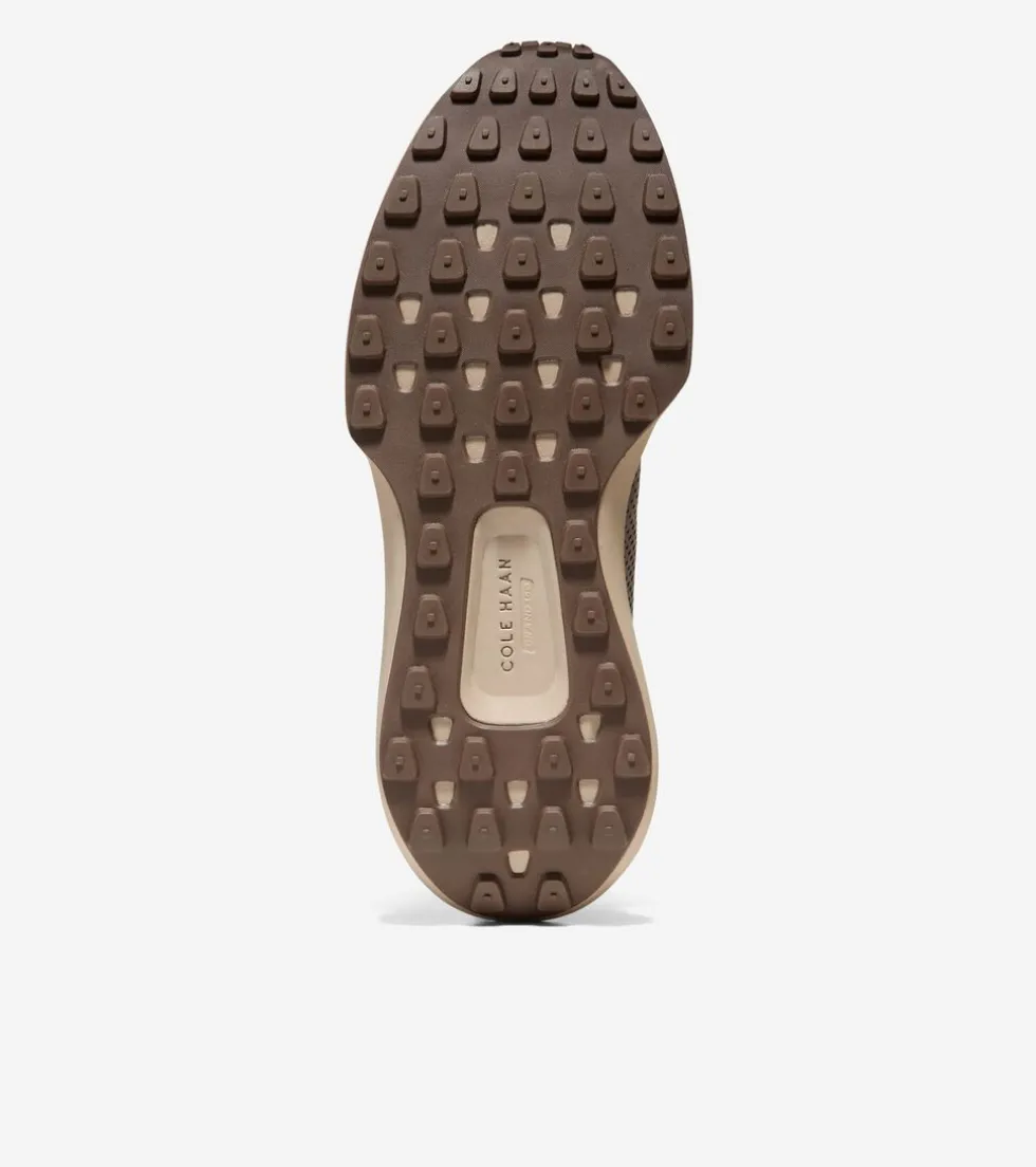 Cole Haan Sneakers*Men's GrandPrø Ashland Laser Perforated Sneakers Cappuccino-Acorn-SilverLining