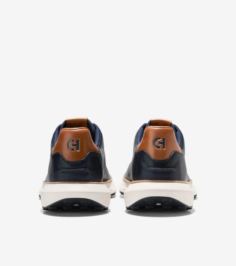 Cole Haan Extended Sizes & Widths|Sneakers*Men's GrandPrø Ashland Laser Perforated Sneakers NavyBlazer-BritishTan-Ivory