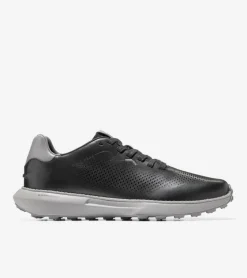 Cole Haan Sneakers*Men's GrandPr&oslash; Ashland Laser Perforated Sneakers Black-DecemberSky
