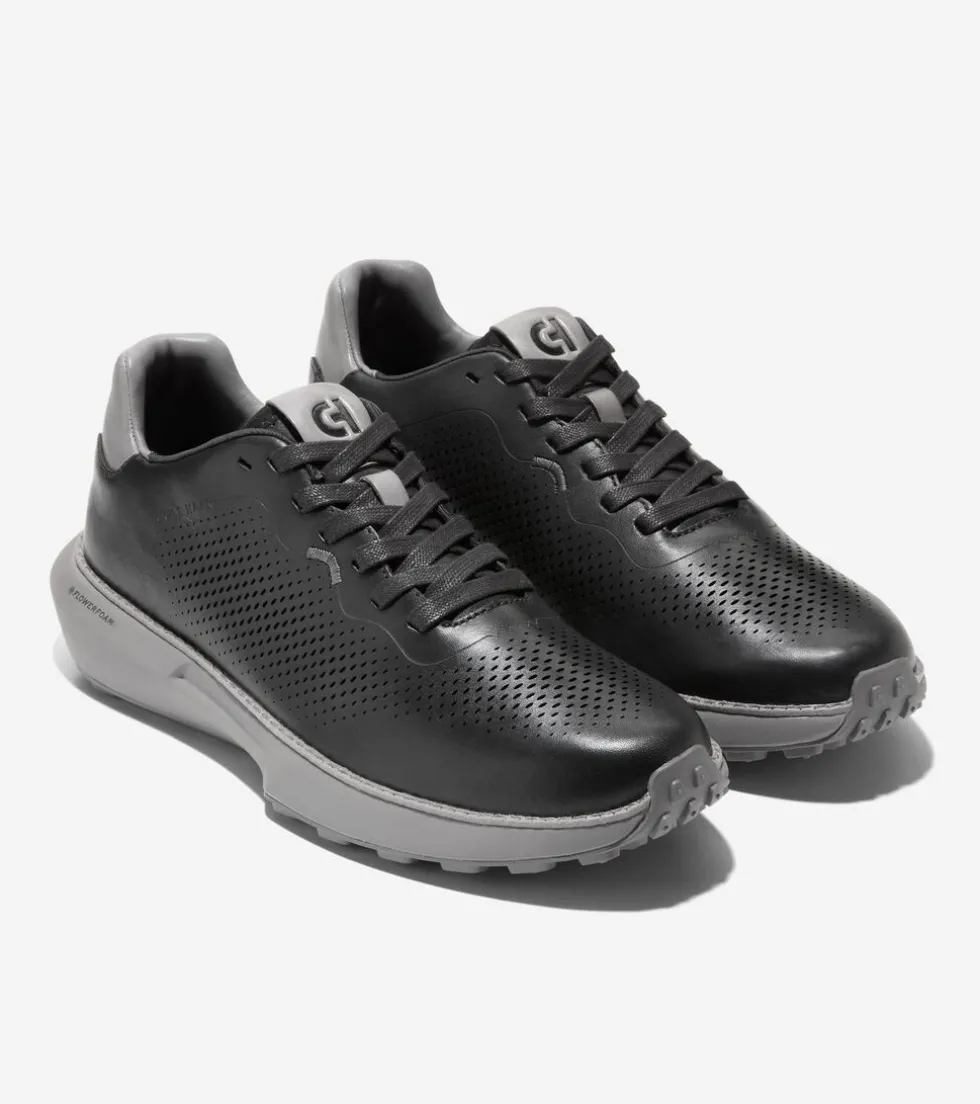Cole Haan Sneakers*Men's GrandPrø Ashland Laser Perforated Sneakers Black-DecemberSky