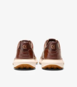 Cole Haan Extended Sizes & Widths|Sneakers*Men's GrandPr&oslash; Ashland Laser Perforated Sneakers Acorn-Madeira-Ivory
