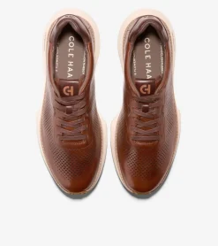 Cole Haan Extended Sizes & Widths|Sneakers*Men's GrandPr&oslash; Ashland Laser Perforated Sneakers Acorn-Madeira-Ivory