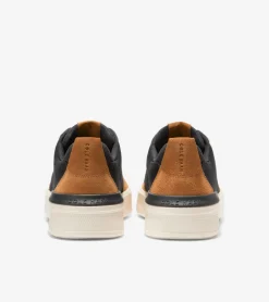Cole Haan Sneakers*Men's GrandPr&oslash; Crew Sneakers Black-GoldenToffee-Ivory