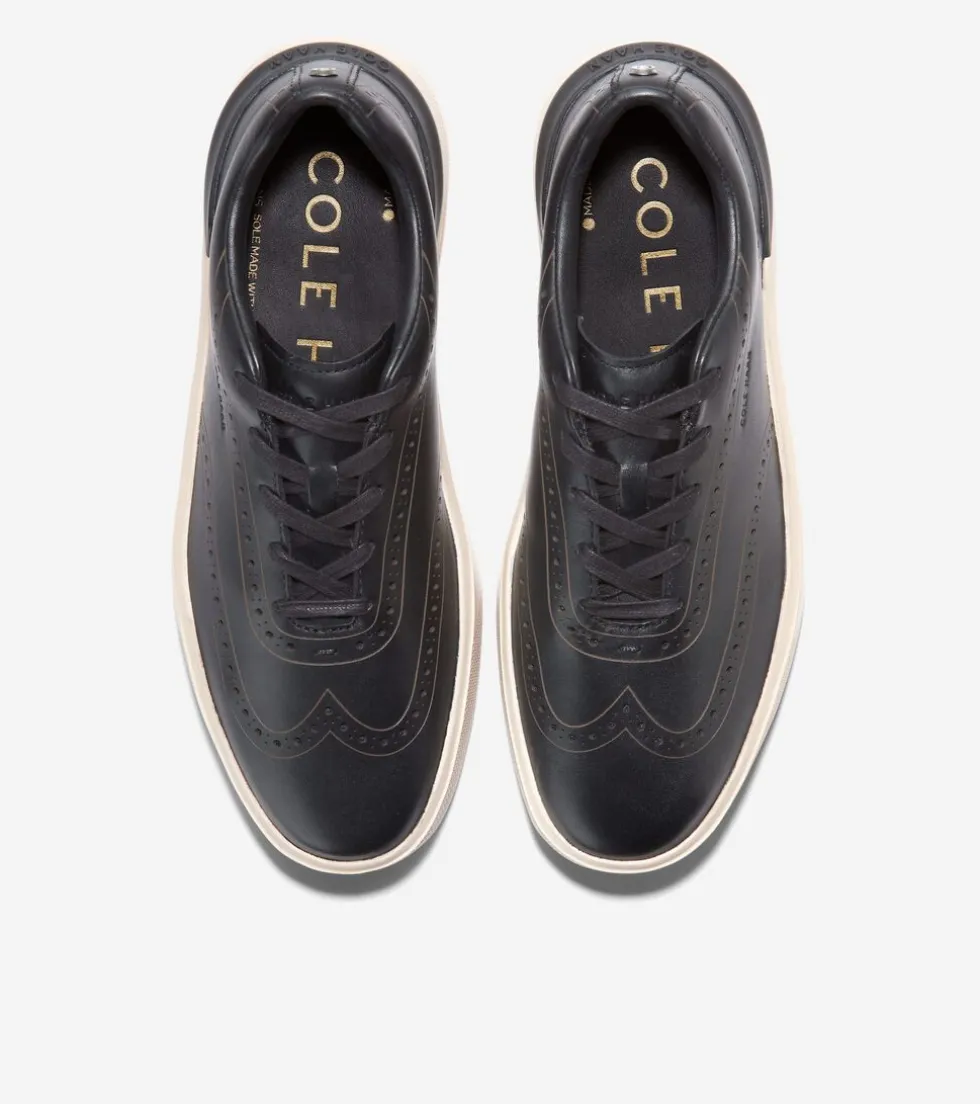 Cole Haan Sneakers*Men's GrandPrø Crew Wingtip Sneakers Black-Birch
